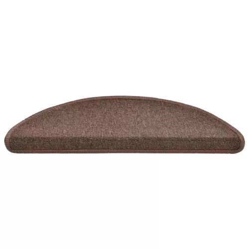  20 db kávébarna lépcsőszőnyeg 56x17x3 cm