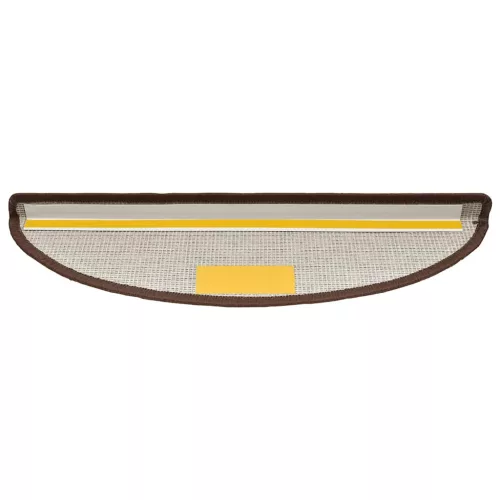  20 db kávébarna lépcsőszőnyeg 56x17x3 cm