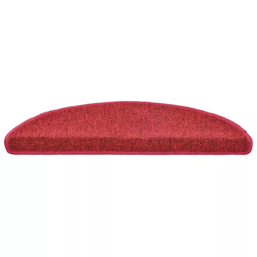  20 db lépcsőszőnyeg 56 x 17 x 3 cm bordó félkör alakú