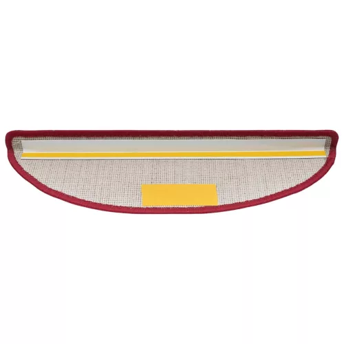  20 db lépcsőszőnyeg 56 x 17 x 3 cm bordó félkör alakú