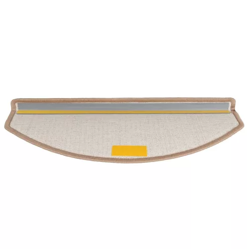  20 db világosbarna félkör alakú lépcsőszőnyeg 65 x 24 x 4 cm, nagy