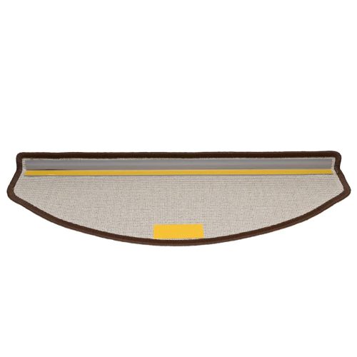  20 db-os lépcsőszőnyegek 65 x 24 x 4 cm kávébarna félkör alakú nagyméretű