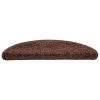  30 db barna félkör alakú lépcsőszőnyeg 56 x 17 x 3 cm