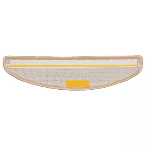  30 db krémszínű lépcsőszőnyeg 56x17x3 cm