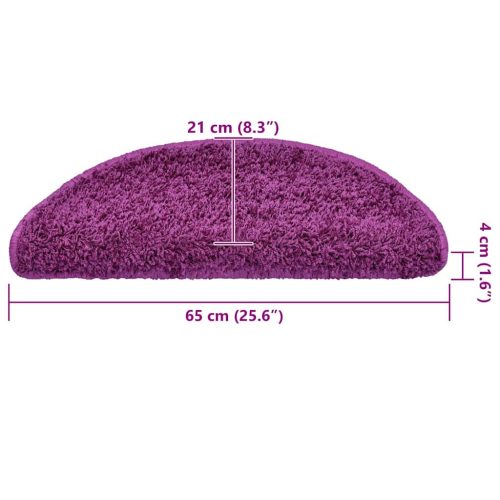  30 db lila lépcsőszőnyeg 65x21x4 cm