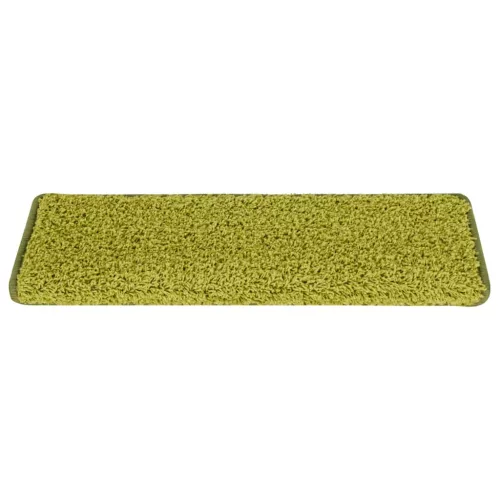  30 db zöld lépcsőszőnyeg, téglalap alakú széllel, 65 x 21 x 4 cm