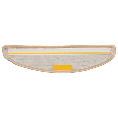  20 db krémszínű, félkör alakú lépcsőszőnyeg 56 x 17 x 3 cm