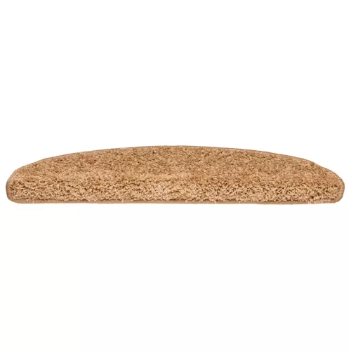  20 db bézs színű, félkör alakú lépcsőszőnyeg 65 x 21 x 4 cm, nagy
