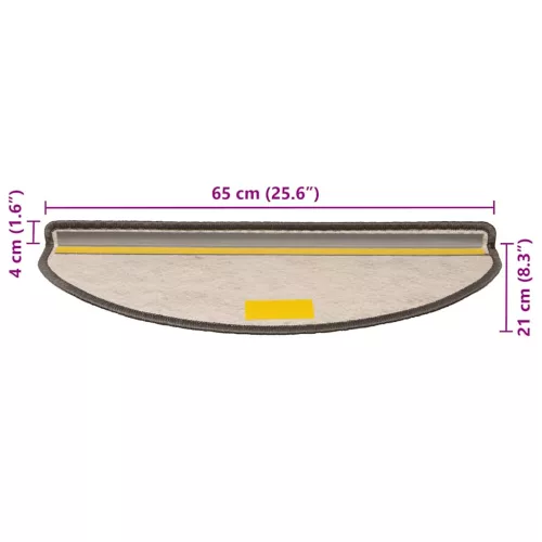  30 db lépcsőszőnyegek öntapadós szizál kinézetű 65x21x4 cm