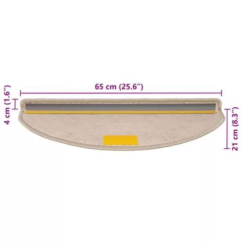  30 db lépcsőszőnyegek öntapadós szizál kinézetű 65x21x4 cm