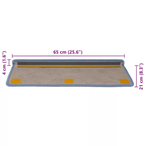  30 db kék lépcsőszőnyegek öntapadós szizál kinézetű 65x21x4 cm