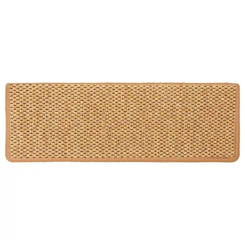  30 db lépcsőszőnyegek öntapadós szizál kinézetű 65x21x4 cm