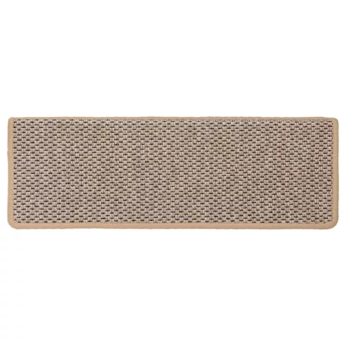  30 db lépcsőszőnyegek öntapadós szizál kinézetű 65x21x4 cm