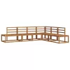  Kültéri kanapé szett 6 Darab Természetes Tömör Akácfa