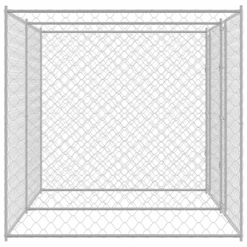 Kutyaketrec Ezüst 400 x 200 x 200 cm Horganyzott acél