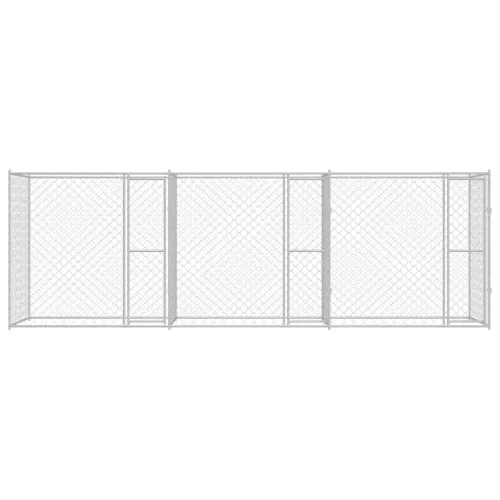 Kutyaketrec Ezüst 600 x 200 x 200 cm Horganyzott acél