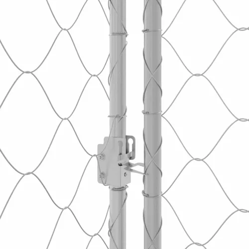 Kutyaketrec Ezüst 600 x 200 x 200 cm Horganyzott acél