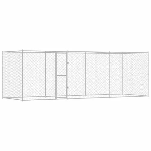 Kutyaketrec Ezüst 600 x 200 x 256 cm Horganyzott acél