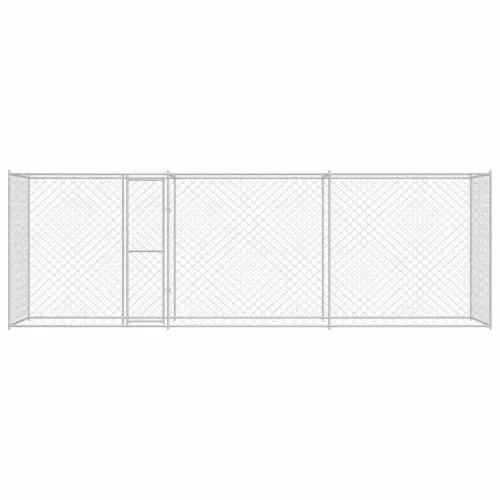 Kutyaketrec Ezüst 600 x 200 x 256 cm Horganyzott acél