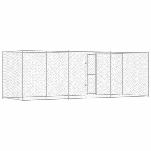 Kutyaketrec Ezüst 600 x 200 x 256 cm Horganyzott acél