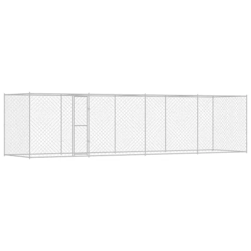 Kutyaketrec Ezüst 800 x 200 x 256 cm Horganyzott acél