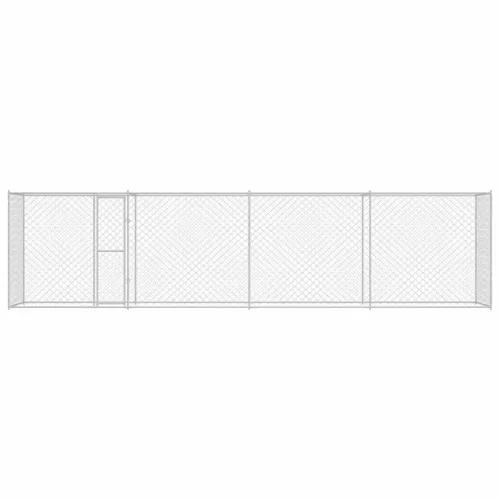 Kutyaketrec Ezüst 800 x 200 x 256 cm Horganyzott acél