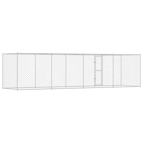 Kutyaketrec Ezüst 800 x 200 x 256 cm Horganyzott acél