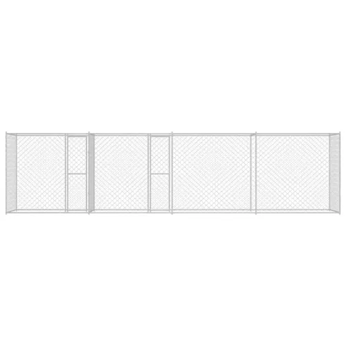 Kutyaketrec Ezüst 600 x 200 x 200 cm Horganyzott acél