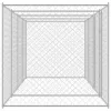 Kutyaketrec Ezüst 600 x 200 x 200 cm Horganyzott acél