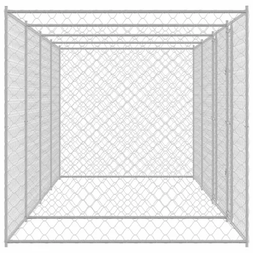 Kutyaketrec Ezüst 600 x 200 x 200 cm Horganyzott acél