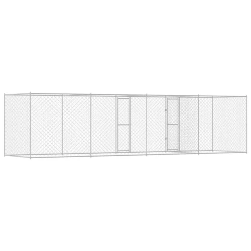 Kutyaketrec Ezüst 600 x 200 x 200 cm Horganyzott acél