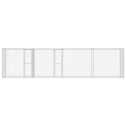 Kutyaketrec Ezüst 800 x 200 x 200 cm Horganyzott acél