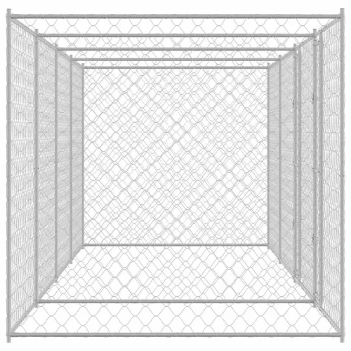 Kutyaketrec Ezüst 800 x 200 x 200 cm Horganyzott acél