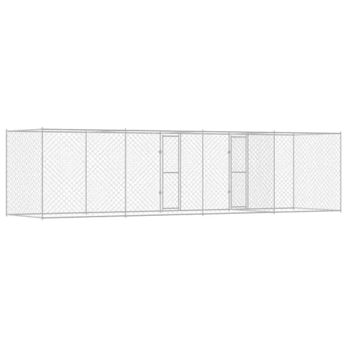 Kutyaketrec Ezüst 800 x 200 x 200 cm Horganyzott acél