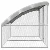  Kutyaház tárolóval 2 pcs Ezüst 4 x 2 x 2 m Acél