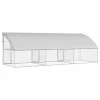  Kutyaház tárolóval 3 pcs Ezüst 6 x 2 x 2 m Acél