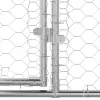  Kutyaház tárolóval 3 pcs Ezüst 6 x 2 x 2 m Acél
