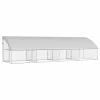  Kutyaház tárolóval 4 pcs Ezüst 8 x 2 x 2 m Acél