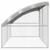  Kutyaház tárolóval 2 pcs Ezüst 4 x 2 x 2 m Acél