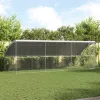  Kutyaház tárolóval 3 pcs Ezüst 6 x 2 x 2 m Acél