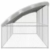  Kutyaház tárolóval 3 pcs Ezüst 6 x 2 x 2 m Acél