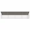  Kutyaház tárolóval 4 pcs Ezüst 8 x 2 x 2 m Acél
