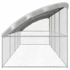  Kutyaház tárolóval 4 pcs Ezüst 8 x 2 x 2 m Acél