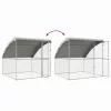  Kutyaház tárolóval 4 pcs Ezüst 8 x 2 x 2 m Acél