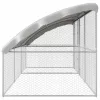  Kutyaház tárolóval 3 pcs Ezüst 6 x 2 x 2 m Acél