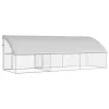  Kutyaház tárolóval 3 pcs Ezüst 6 x 2 x 2 m Acél