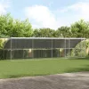  Kutyaház tárolóval 4 pcs Ezüst 8 x 2 x 2 m Acél
