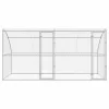  Kutyaház tárolóval 2 pcs Ezüst 4 x 2 x 2 m Acél