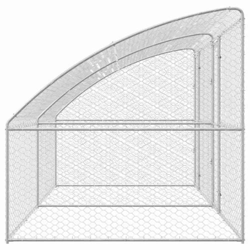  Kutyaház tárolóval 2 pcs Ezüst 4 x 2 x 2 m Acél