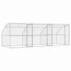  Kutyaház tárolóval 3 pcs Ezüst 6 x 2 x 2 m Acél